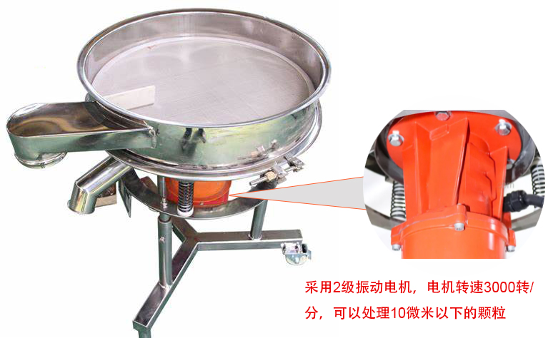 高頻篩特點：框體加高可防止?jié){液往外飛濺；加擋料板可加快排料，提高篩分效率